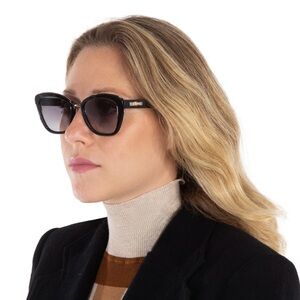 NWT LONGCHAMP Grey Gradient Cat Eye Ladies Sunglasses